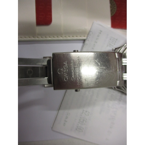 131 - A 2010 Omega Seamaster Professional chronometer 84968328, with box, purchase receipt and paperwork ,... 