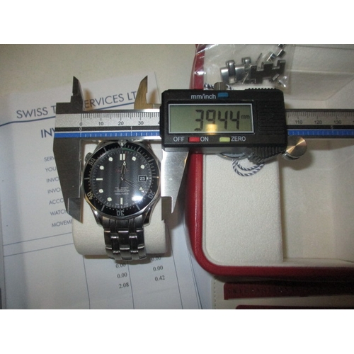 131 - A 2010 Omega Seamaster Professional chronometer 84968328, with box, purchase receipt and paperwork ,... 