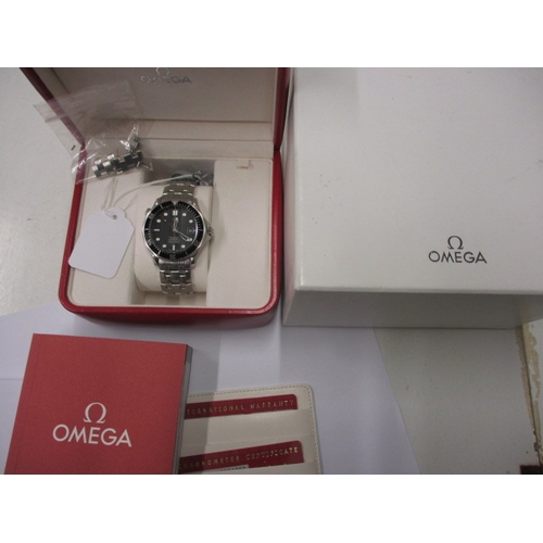 131 - A 2010 Omega Seamaster Professional chronometer 84968328, with box, purchase receipt and paperwork ,... 