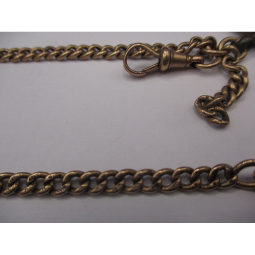 110 - A vintage 9ct gold Albert chain, approx. linear length 39cm, approx. weight 23.4g