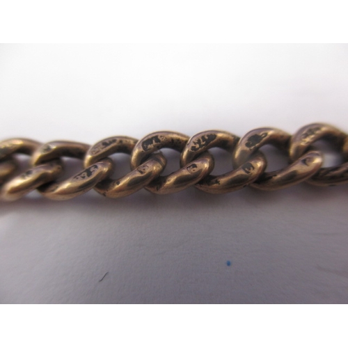 110 - A vintage 9ct gold Albert chain, approx. linear length 39cm, approx. weight 23.4g