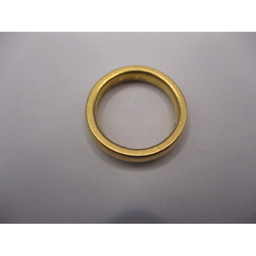 57 - A vintage 22ct yellow gold wedding band, approx. ring size ‘J’, approx. width 4mm, approx. weight 7.... 