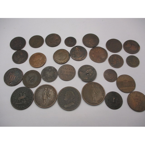 241 - A parcel of Trade and bank tokens, to include Canadian examples, all in circulated condition