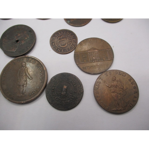 241 - A parcel of Trade and bank tokens, to include Canadian examples, all in circulated condition