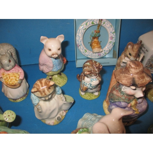 18 - A collection of Beatrix Potter Bunnykins figures, most by Royal Albert, all with no observed damage