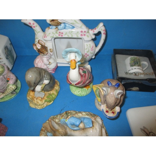 18 - A collection of Beatrix Potter Bunnykins figures, most by Royal Albert, all with no observed damage