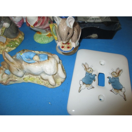 18 - A collection of Beatrix Potter Bunnykins figures, most by Royal Albert, all with no observed damage