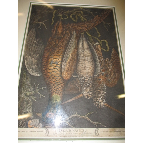 20 - 6 Game scene prints in glazed frames, approx. size of largest 78x60cm, all in useable pre-owned cond... 