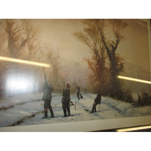 20 - 6 Game scene prints in glazed frames, approx. size of largest 78x60cm, all in useable pre-owned cond... 