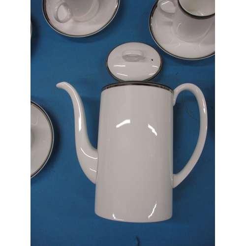 26 - A Wedgwood ‘Essence’ design coffee set, 6 cups and saucers and coffee pot, all in unused condition