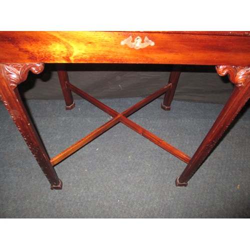 29 - A 20th century mahogany bijouterie table with decorative legs and x stretcher, approx. height 68cm, ... 