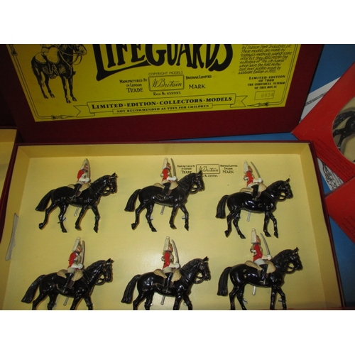 32 - A quantity of Britains die-cast military figures, all in original boxes, some limited editions