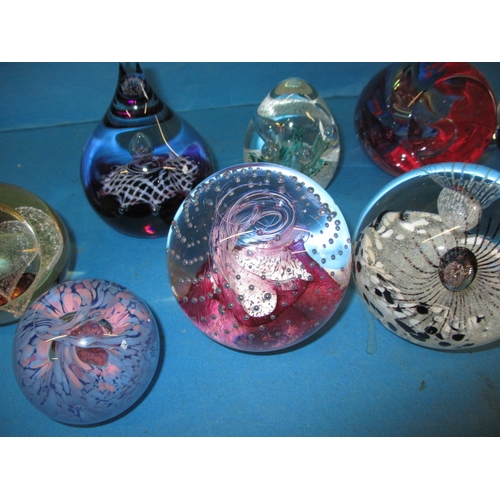 36 - A collection of Caithness glass paperweights, one with 2 bumps, all others with no observed damage