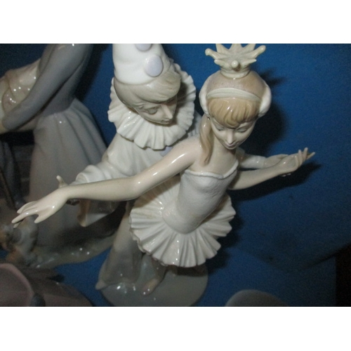 53 - A large quantity of Lladro and Nao figures, all with no observed damage