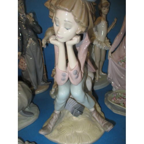 53 - A large quantity of Lladro and Nao figures, all with no observed damage