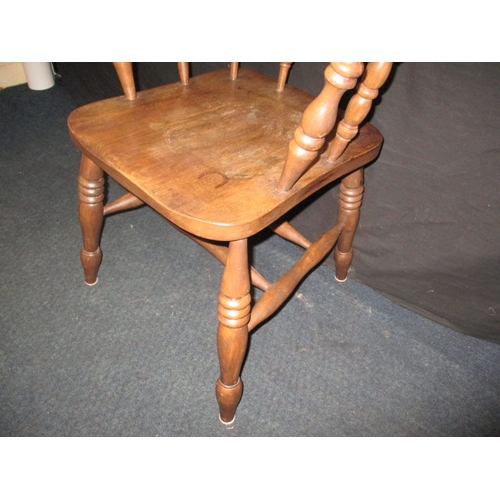 56 - A good quality country house style captains chair, in useable pre-owned condition