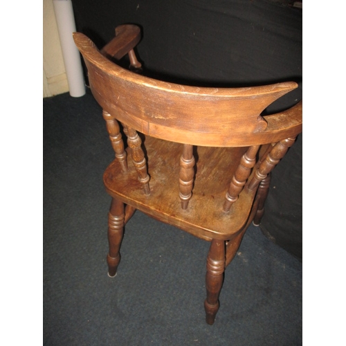 56 - A good quality country house style captains chair, in useable pre-owned condition