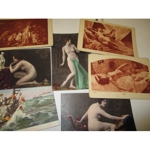 57 - A quantity of Victorian and later postcards, to include British Guiana gold mining and erotic exampl... 