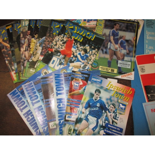 60 - A quantity of vintage Ipswich Town football programmes, to include the 1978 Arsenal Ipswich cup fina... 