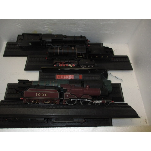 64 - A very large quantity of static display railway locomotives, all on display stands and pre-owned con... 