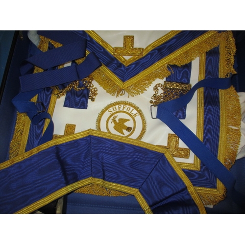 66 - Three cases of Masonic regalia and related items, all in used condition