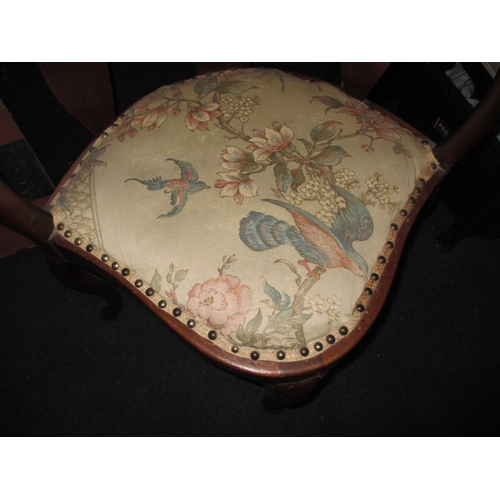 87 - Two vintage corner arm chairs, both in useable pre-owned condition