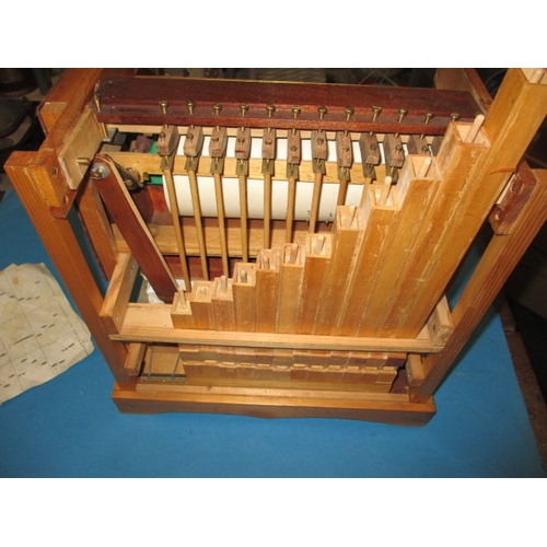 101 - A scratch build barrel organ, a part finished project in need of completion, approx. size w37cm d 26... 