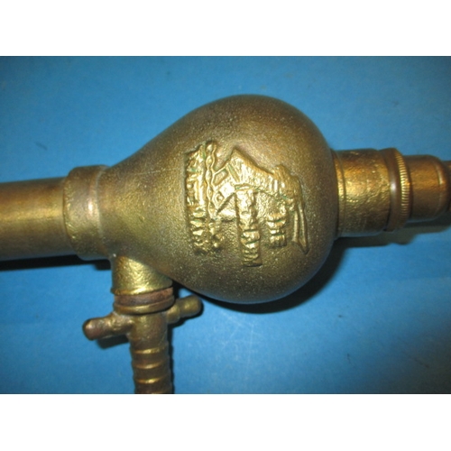 103 - A vintage brass stand pipe pump, approx. length 68cm, pre-owned with use-related marks