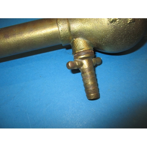 103 - A vintage brass stand pipe pump, approx. length 68cm, pre-owned with use-related marks