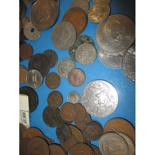 115 - A parcel of Georgian and later coins, to include some un-circulated examples