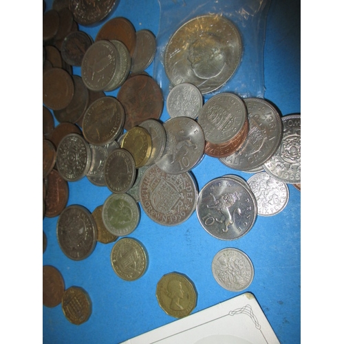 115 - A parcel of Georgian and later coins, to include some un-circulated examples