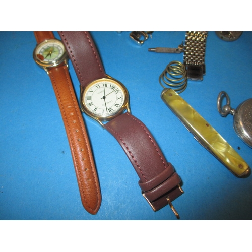 123 - A parcel of watches and other collectable items, none tested as to function