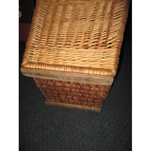 188 - An antique Bavarian peasants wicker back pack basket, in used condition, approx. height 65cm