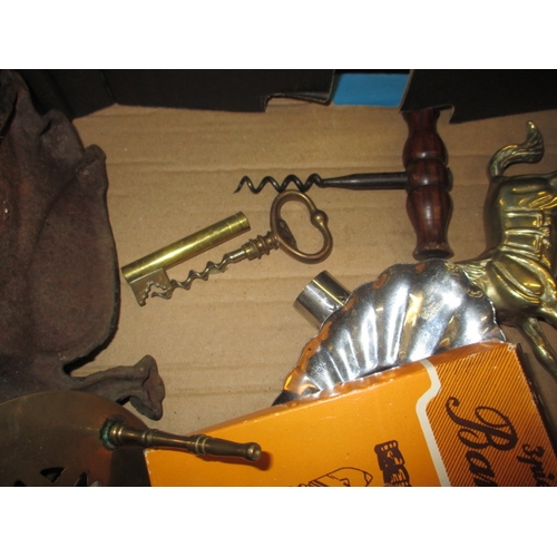 206 - A quantity of interesting miscellanea, to include binoculars and corkscrews. All in pre-owned condit... 