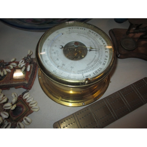 225 - A quantity of miscellanea to include postal scales and contemporary glass plates. All in pre-owned c... 