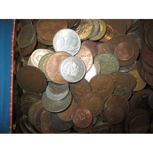 237 - A large quantity of Victorian and later world coins, to include some part silver examples, approx. 1... 