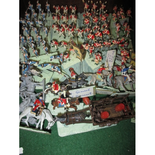 248 - A large quantity of 20mm military figures, all hand painted and in multi compartment storage chest, ... 