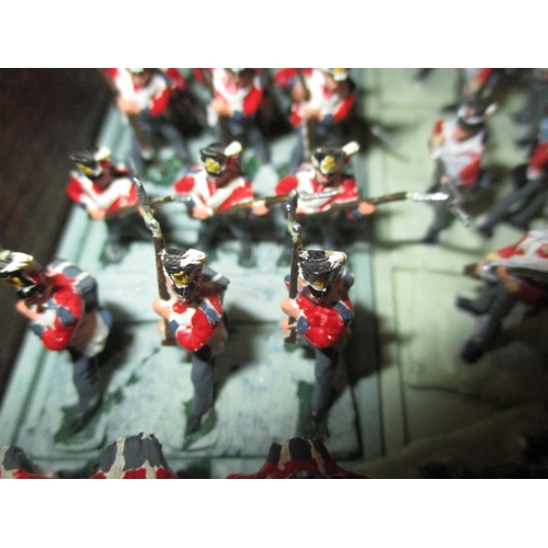 248 - A large quantity of 20mm military figures, all hand painted and in multi compartment storage chest, ... 