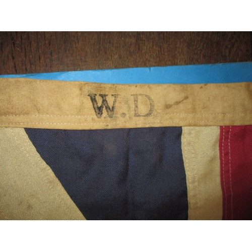 269 - A vintage union jack flag, the edge marked with crows foot and date of 1942, approx. size 92x59cm, h... 