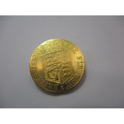 194 - A George III gold half sovereign, dated 1817, a circulated coin with fine definition of features, ni... 