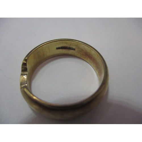 29 - A 9ct yellow gold wedding band, approx. ring size ‘P’, approx. width 5.95mm, approx. weight 5.5g, in... 
