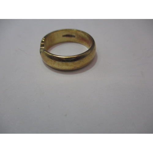 29 - A 9ct yellow gold wedding band, approx. ring size ‘P’, approx. width 5.95mm, approx. weight 5.5g, in... 