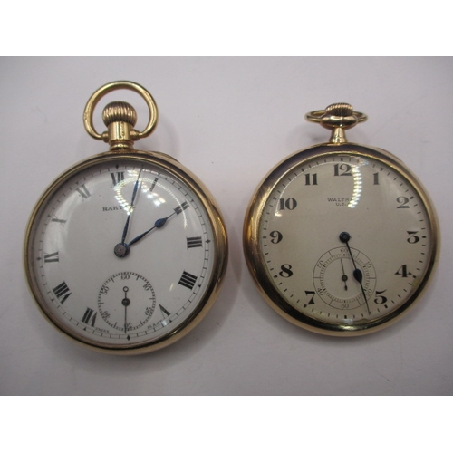 141 - Two vintage 9ct gold cased pocket watches, both very clean but neither tested as to function, approx... 