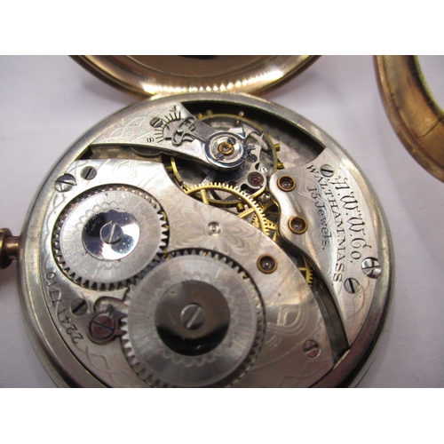 141 - Two vintage 9ct gold cased pocket watches, both very clean but neither tested as to function, approx... 