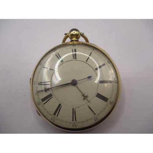 142 - An antique 18ct gold cased pocket watch, hallmarked Chester 1874, approx gross weight 123g, pre-owne...