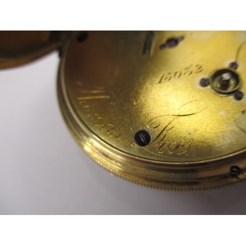 142 - An antique 18ct gold cased pocket watch, hallmarked Chester 1874, approx gross weight 123g, pre-owne... 