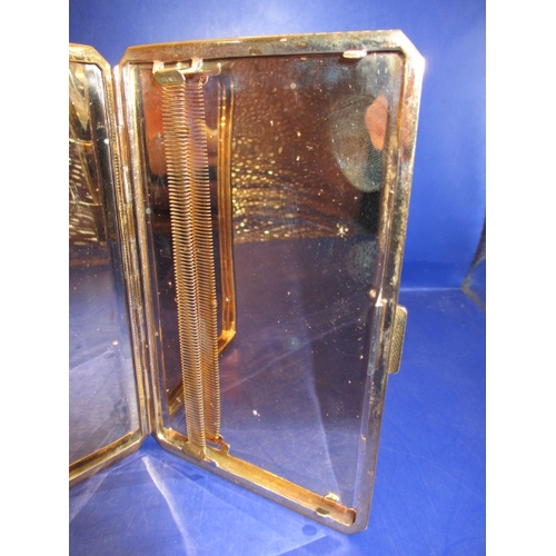98 - A 9ct yellow gold cigarette case, in near unused condition. Approximate weight 180g, approximate len... 