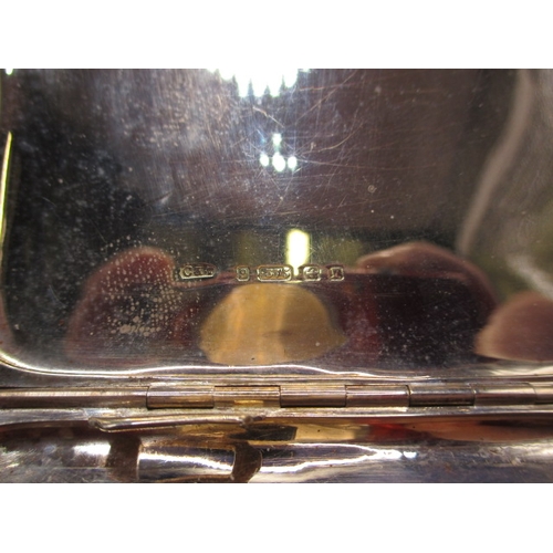 99 - A vintage 9ct yellow gold cigarette case. Approximate weight 81g, approximate size 9x8cm