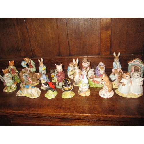 A collection of 22 vintage Beatrix Potter figures, by Royal Albert, all with no observed damage or restoration
