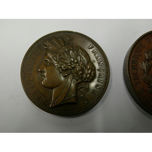 274 - Four antique and later French award medallions, to include 1878 Paris Exhibition, all in good condit... 